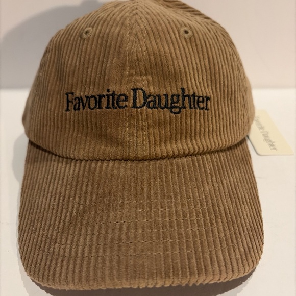 NWT Favorite Daughter Cord Baseball Hat Tan Corduroy Adjustable - Picture 2 of 5